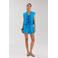 HARPER & YVE high waist casual short met linnen blauw
