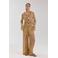 HARPER & YVE wide leg high waist gestreepte broek geel