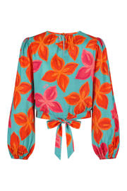 thumbnail: HARPER & YVE gebloemde top blauw