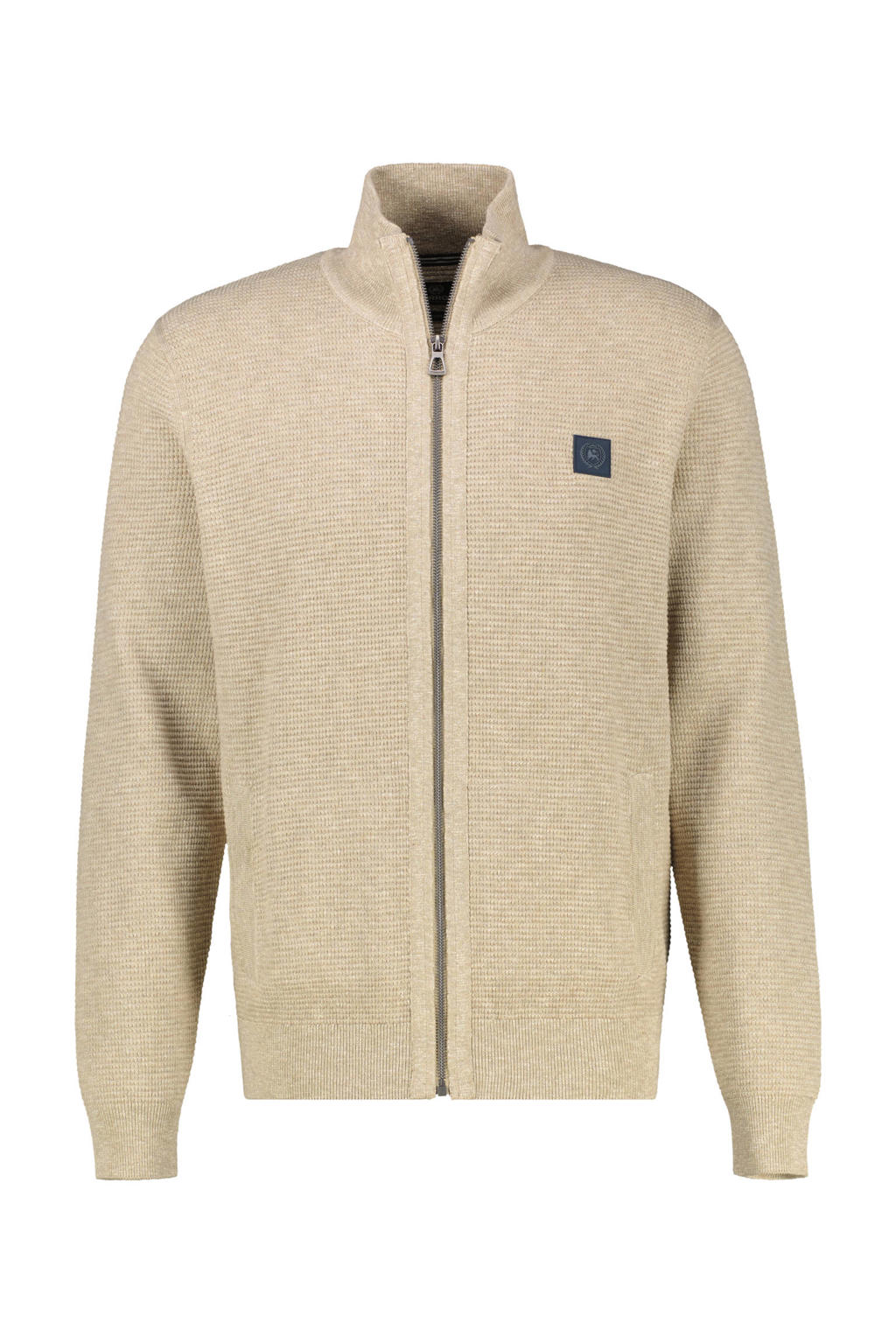 LERROS katoenen gebreid vest - beige