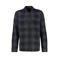 LERROS regular fit overshirt met print en wol - donkerblauw