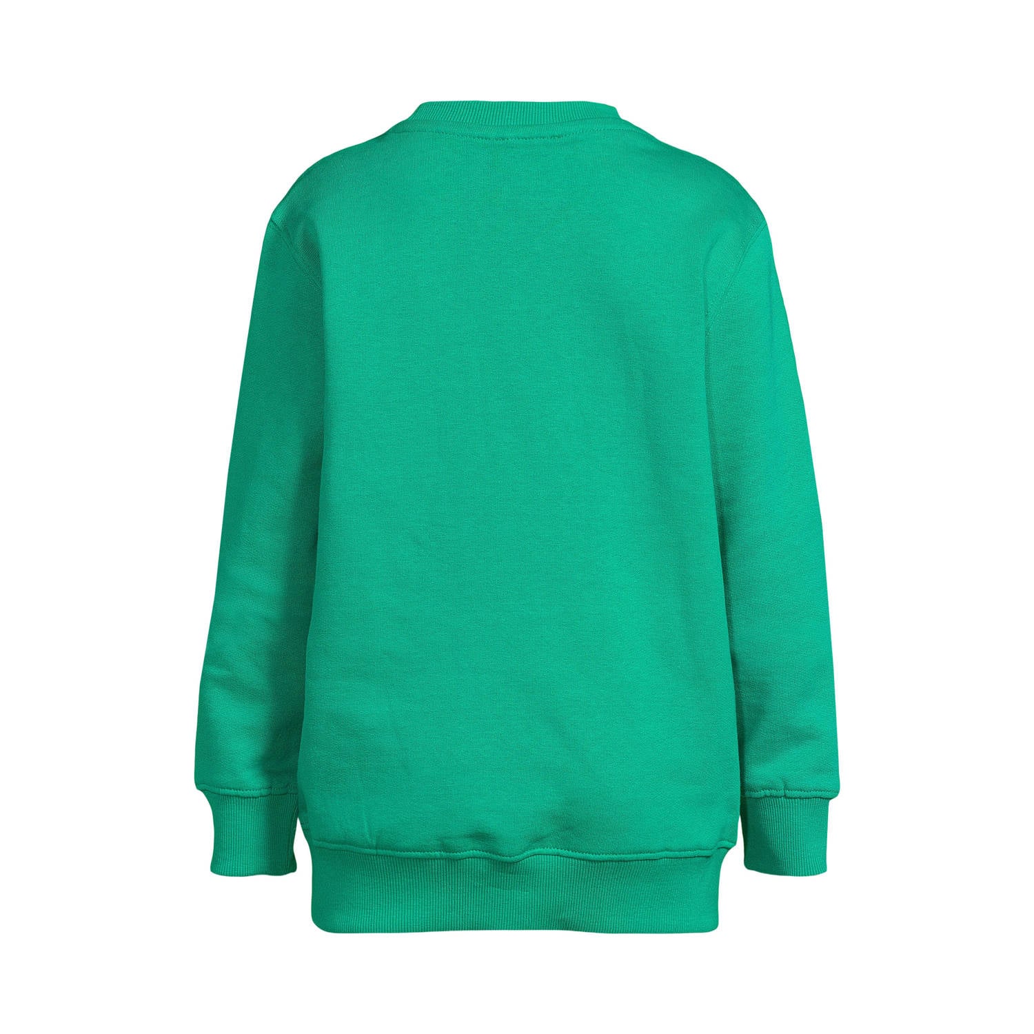Me & My Monkey sweater met tekst groen