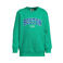 Me & My Monkey sweater met tekst - groen