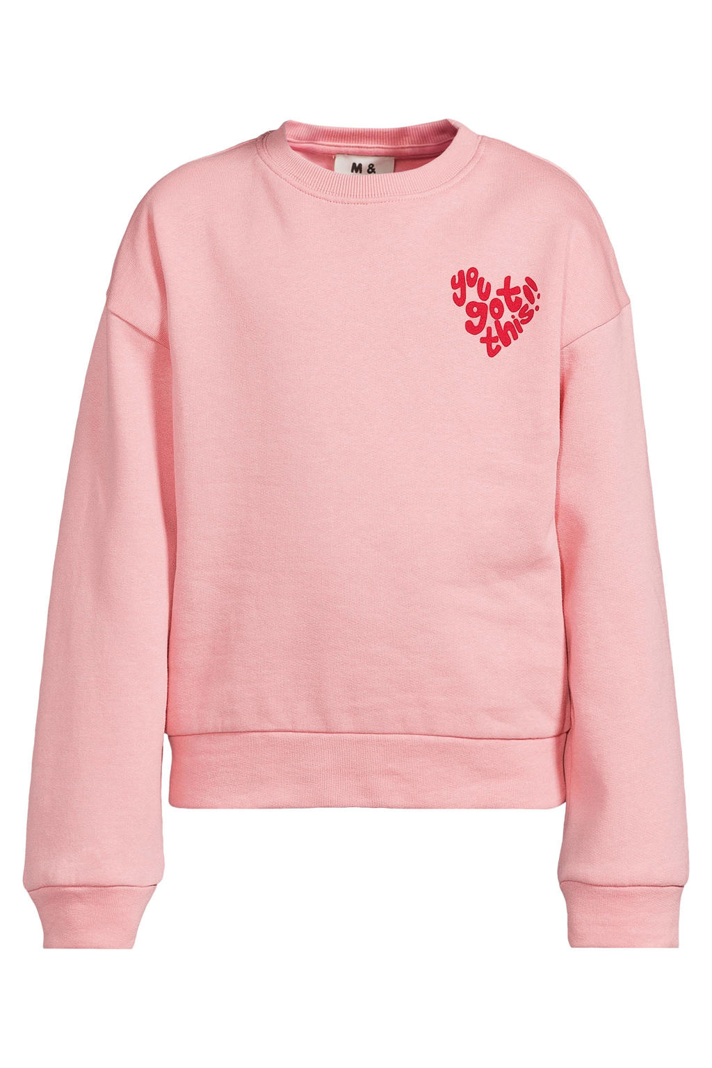 Me & My Monkey rechtvallende sweater met backprint