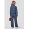 Me & My Monkey spijkerjas met hartjes - donkerblauw