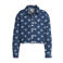 Me & My Monkey spijkerjas met hartjes - donkerblauw