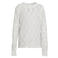 Me & My Monkey kanten rechtvallende gebloemde semi-transparante longsleeve - wit