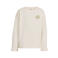 Me & My Monkey rechtvallende longsleeve met backprint - ecru