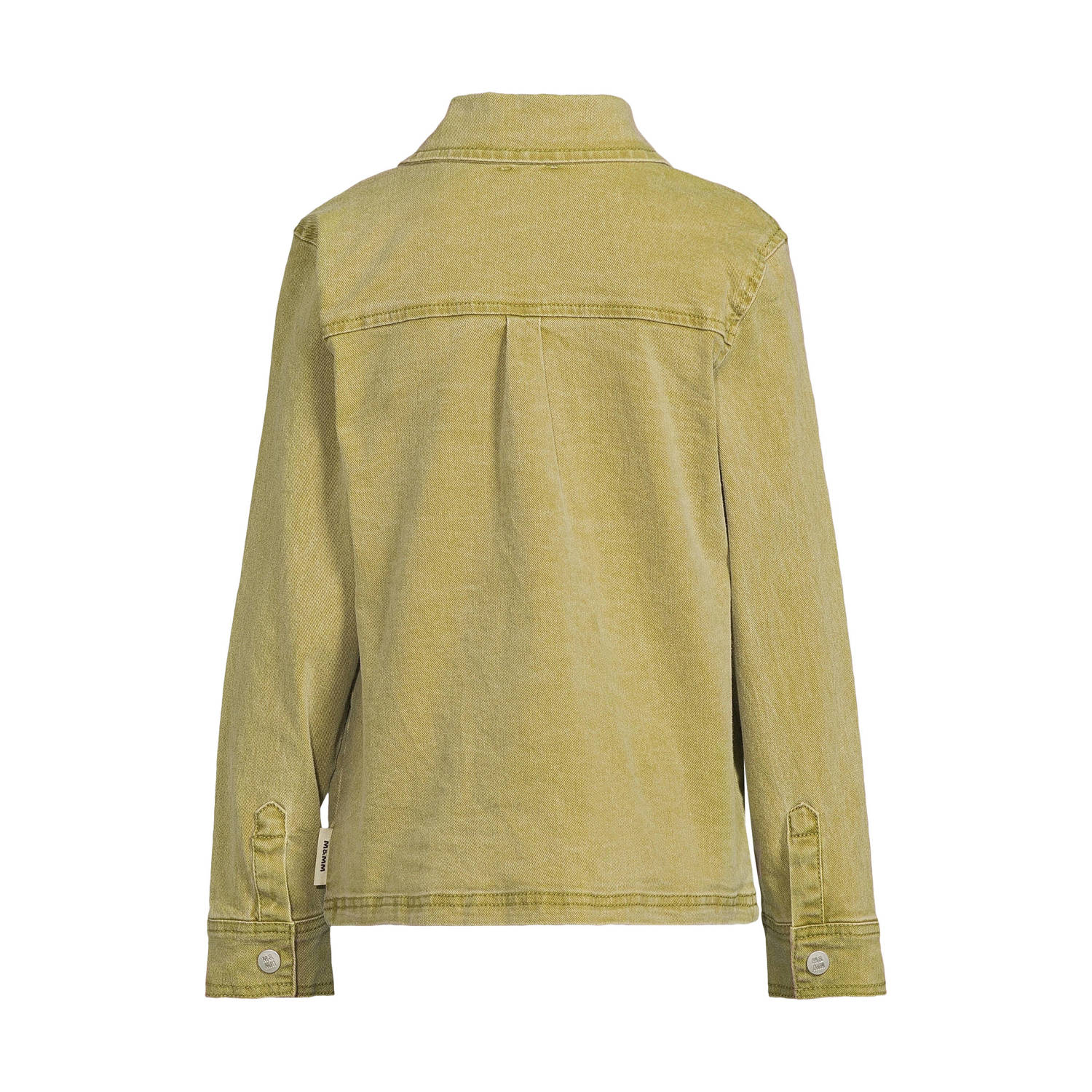 Me & My Monkey denim overshirt olijfgroen