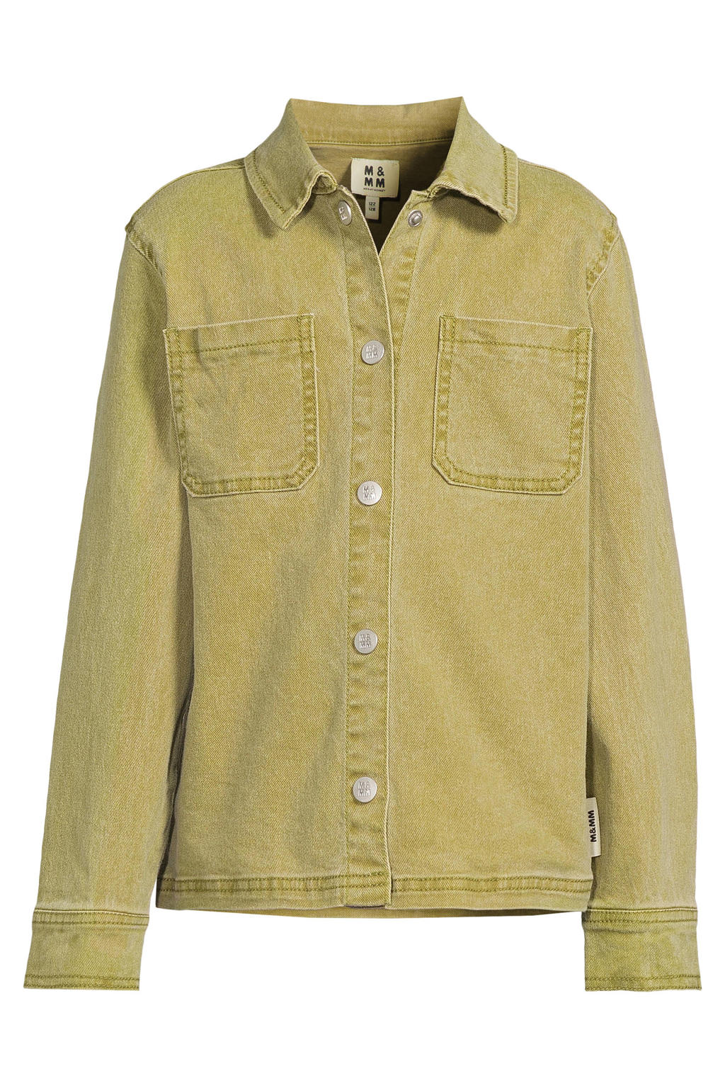 Me & My Monkey denim overshirt - olijfgroen