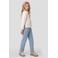 Me & My Monkey rechtvallende blouse met ruches - ecru