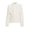 Me & My Monkey rechtvallende blouse met ruches - ecru