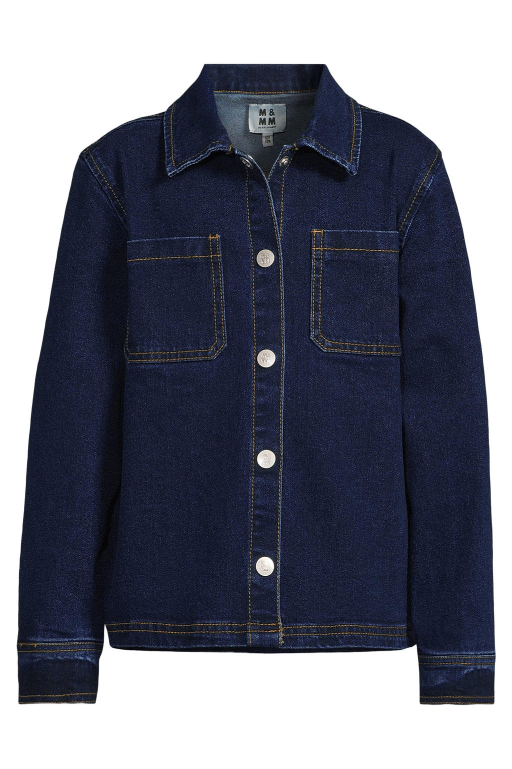 Me & My Monkey denim overshirt - donkerblauw
