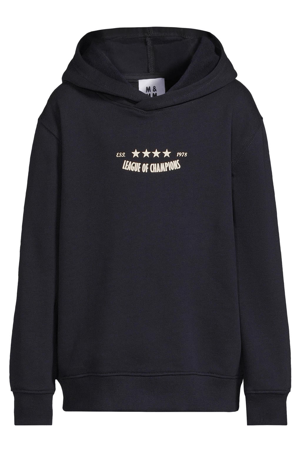 Me & My Monkey hoodie met backprint - donkerblauw