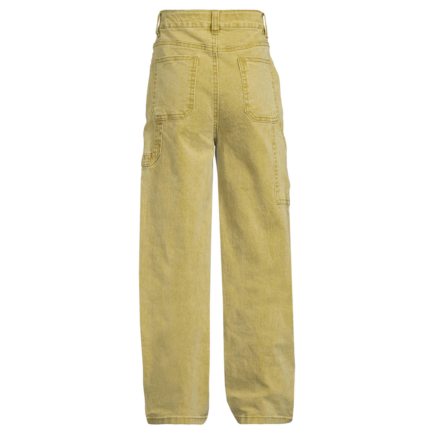 Me & My Monkey loose fit jeans olijfgroen