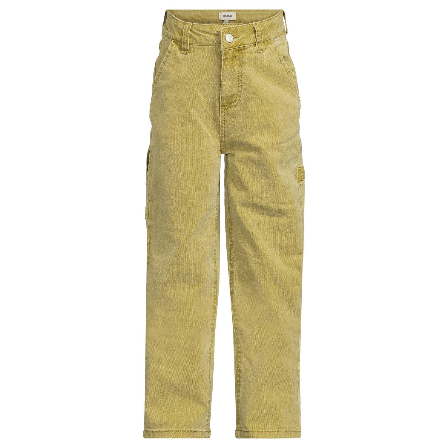 Me & My Monkey loose fit jeans olijfgroen