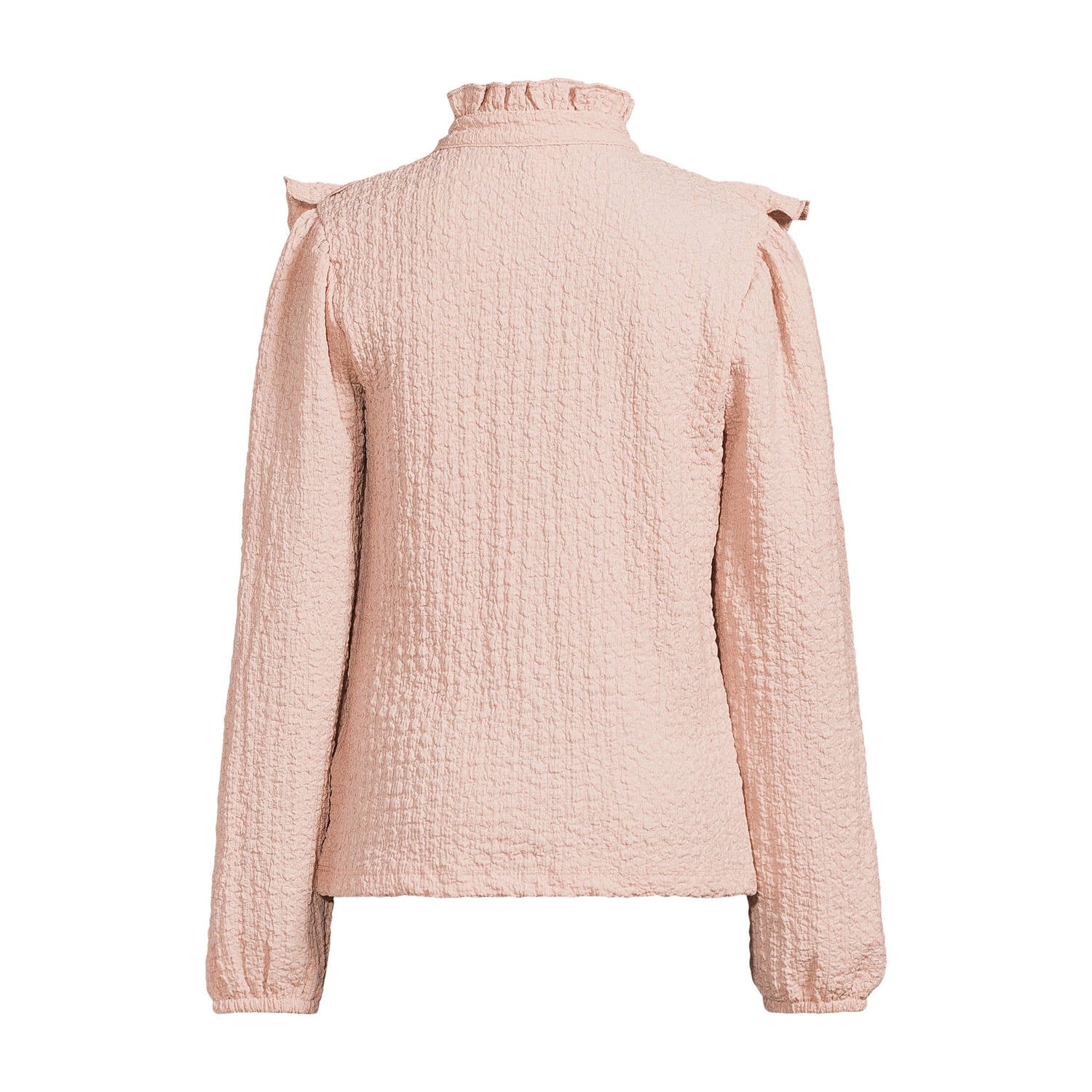 Me & My Monkey rechtvallende blouse met ruches roze