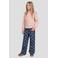 Me & My Monkey rechtvallende blouse met ruches - roze