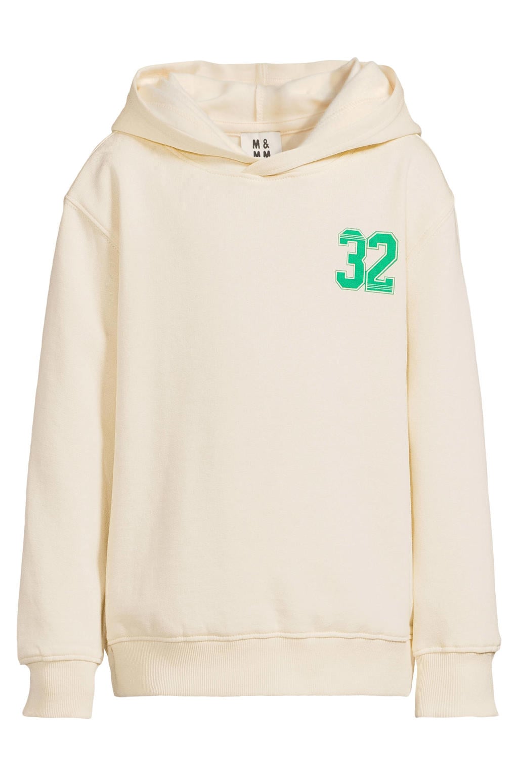 Me & My Monkey hoodie met backprint - ecru