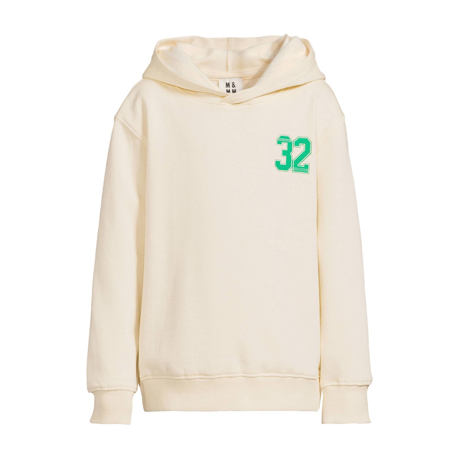 Me & My Monkey hoodie met backprint ecru