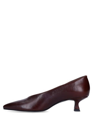 leren pumps bordeaux
