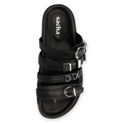 thumbnail: Sacha leren slippers zwart
