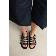 thumbnail: Sacha leren slippers zwart