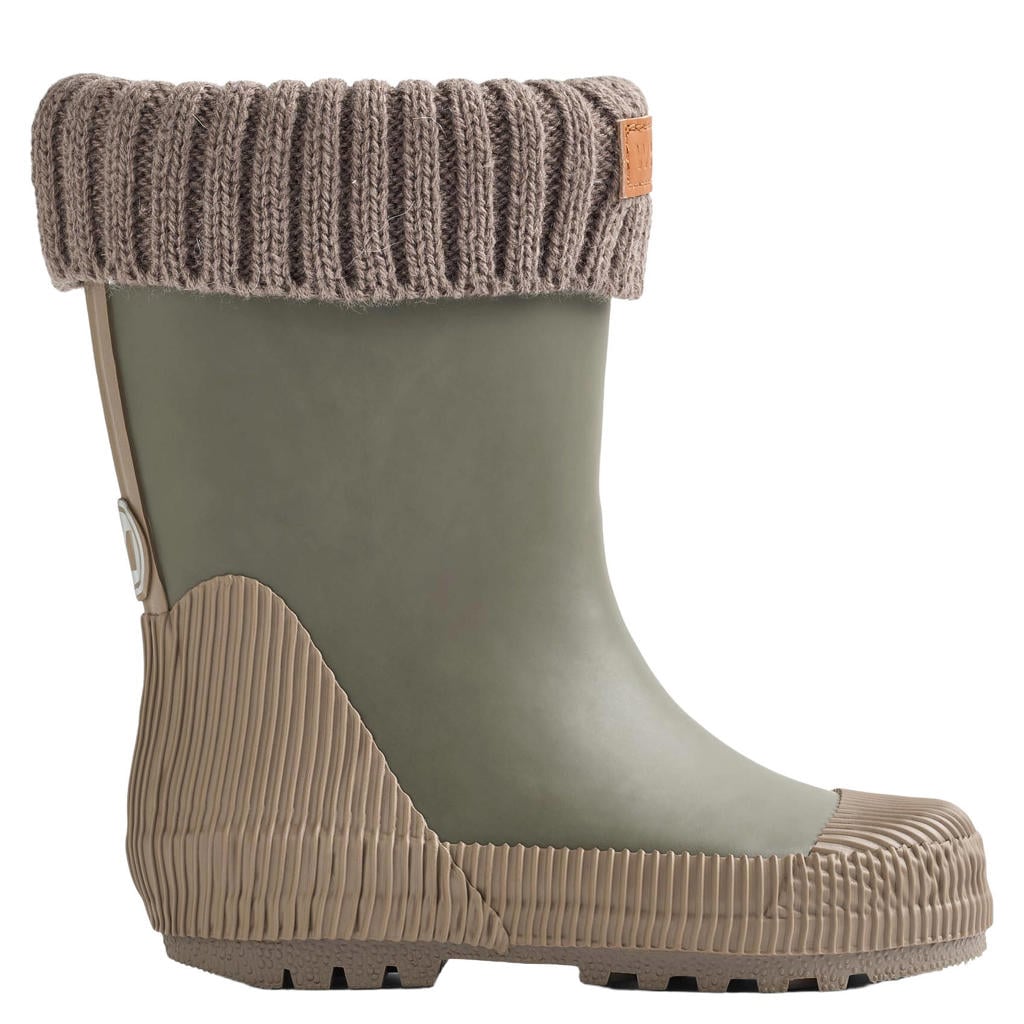 Groene jongens en meisjes Wheat rubber regenlaarzen -