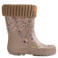 Wheat rubber gebloemde regenlaarzen - bruin/paars