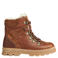 Wheat leren enkelboots met profielzool - cognac