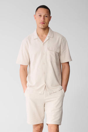 regular casual overhemd beige