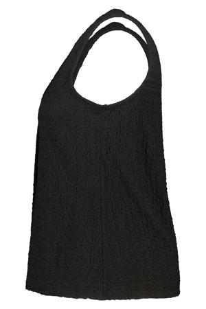 aansluitend top Plus Size - zwart