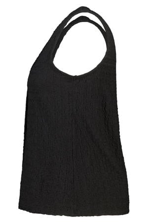 aansluitend top Plus Size - zwart