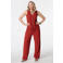 MS Mode aansluitend top met textuur Plus Size - rood