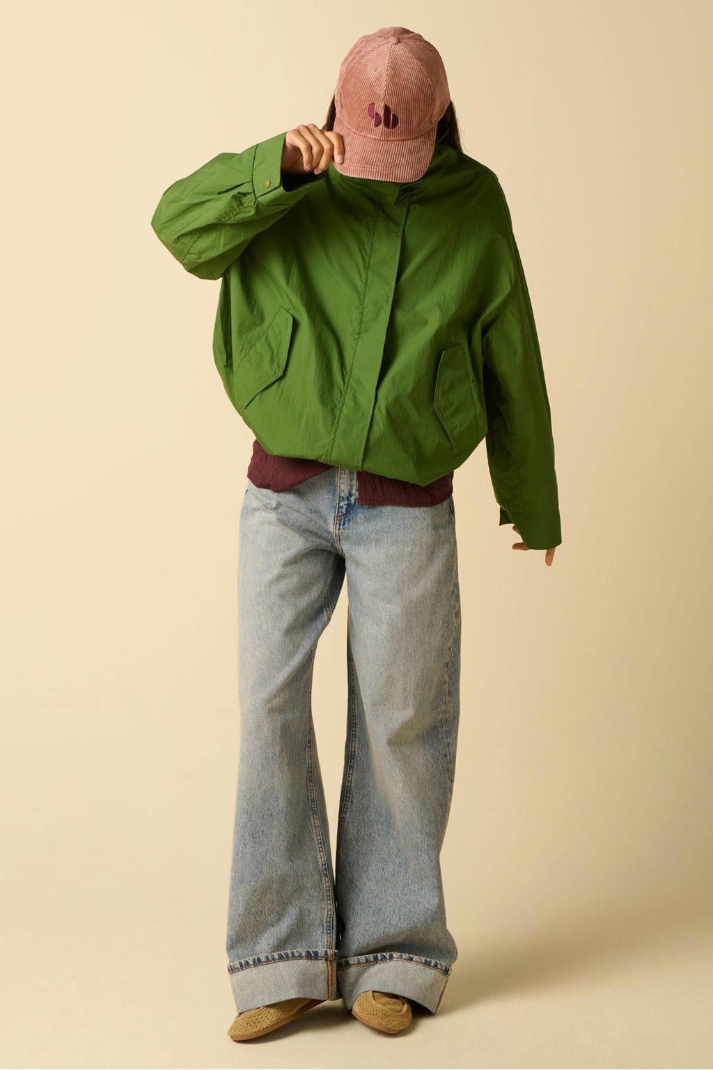 Sissy-Boy katoenen tussenjas - groen