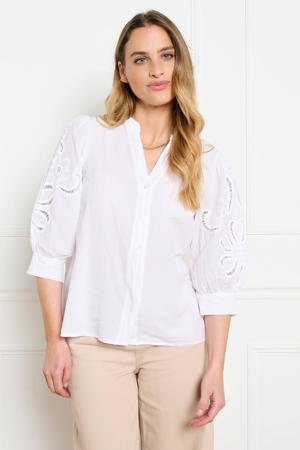 top broderie ecru