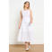 LOLALIZA midi rok broderie ecru