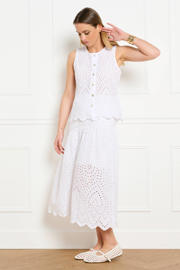 thumbnail: LOLALIZA midi rok broderie ecru