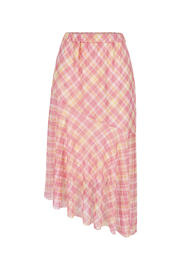 thumbnail: LOLALIZA geruite midi rok roze