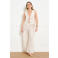 LOLALIZA wide leg regular waist gebloemde broek ecru