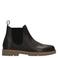 Manfield suède chelsea boots met profielzool zwart