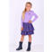B.Nosy midi jurk met print - paars/lila