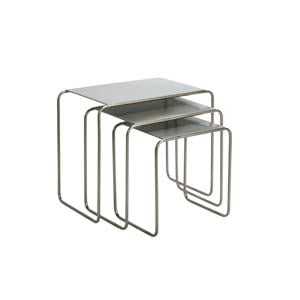 bijzettafel (set van 3) metaal