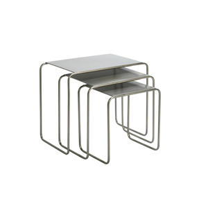 bijzettafel (set van 3) metaal