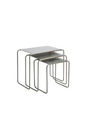 bijzettafel (set van 3) metaal