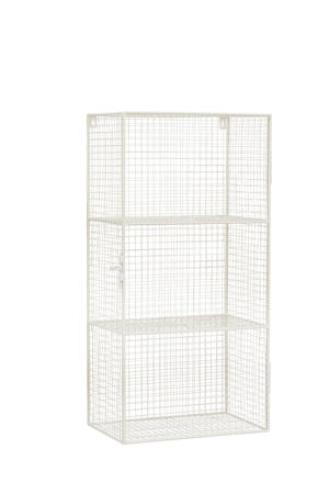 wandkastje draadwerk creme (76x38x24 cm)