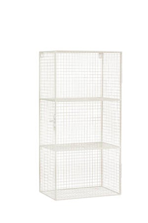 wandkastje draadwerk creme (76x38x24 cm)