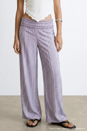 casual broek lila