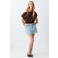 MANGO TEEN spijkerrok light blue denim
