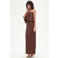 Rinascimento maxi jurk bruin